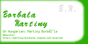 borbala martiny business card